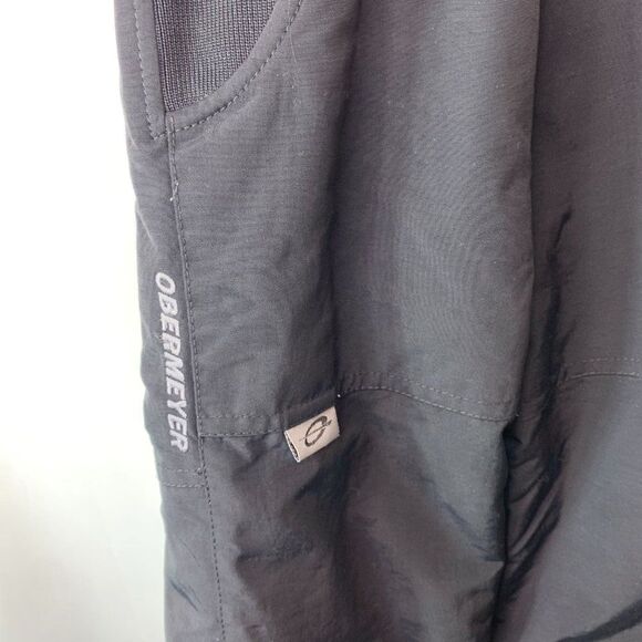 Obermeyer Kids Black Racerback Pockets Activewear Overall Snow Bib Pants Size 3 - Picture 5 of 5